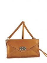 Pochette Ceremonie Sac De Soiree Petits prix cuir Marron sauvage 1813