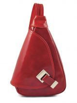 Rugzak Petits prix cuir Rood collet 821
