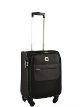 Valise 4 Roues Souple 53cm Delsey Noir light n'pact 3201801
