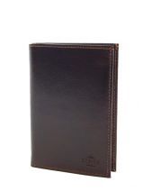 Portefeuille Etrier Marron collets 