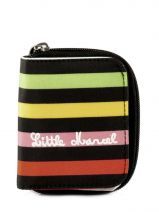 Porte Monnaie Little marcel raye NACRE