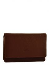 Porte Monnaie Crinkles Marron caviar 1449