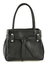 Sac � Main Petits prix cuir Noir caviar G1012B