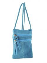 Sac Bandouli�re Petits prix cuir Bleu sauvage 1698