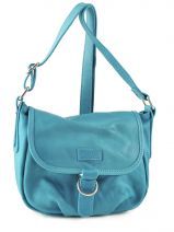 Sac Bandouli�re Petits prix cuir Bleu sauvage 1199