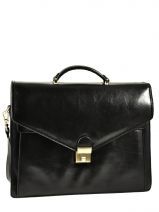 Serviette Etrier Noir business collet 68130