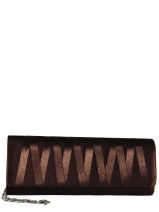 Pochette Ceremonie / Sac De Soiree Cocktail Marron gala EL90658