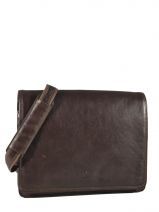Besace Homme Etrier Marron light collet 39106