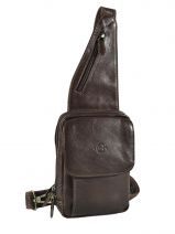 Besace Homme Etrier Marron light collet 39113