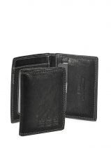 Porte Cartes Serge blanco Noir roma ROM21051