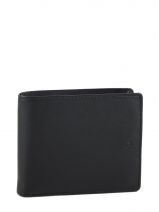 Portefeuille Calvin klein Noir soft nappa KM110D