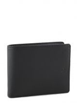 Portefeuille Calvin klein Noir soft nappa KM110E