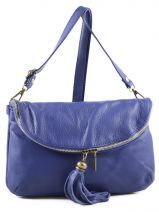 Pochette Sauvage Cuir Petit prix cuir Bleu sauvage 1022