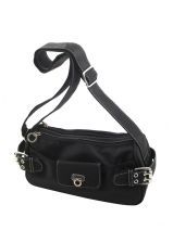 Sac Bandouli�re Petits prix synthetique Noir nylon - 000302-1