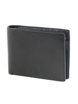 Kaarthouder Calvin klein Zwart soft nappa KM1118