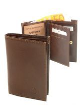 Portefeuille Etrier Marron collets 765027