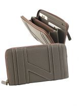 Porte Monnaie Nathan baume Gris contrast n 033351