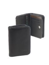Porte Monnaie Petits prix cuir Noir oil SA905