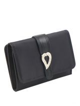 Porte Monnaie Lancaster Noir basic coeur 104-02
