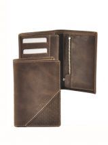 Portefeuille Texier Marron twister 8142