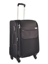 Zacht K. 4 Wiel Delsey Zwart keep n'pact 204818 koffer 4 wiellen