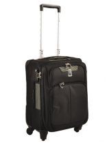 Valise 4 Roues Souple 53cm Delsey Noir x'pert lite 239801 Valise 4 roues