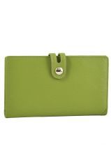 Porte Chequier Petits prix cuir Vert glamor CHL521