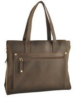 Sac Ordinateur Porte Epaule Arthur et aston Marron nicolas 52-1004