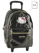 Rugzak Wielen Hello kitty Zwart new glam HKW22011