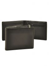 Portefeuille Lancaster Noir soft vintage homme 128-35