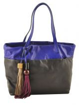 Sac � Main Sonia rykiel Bleu pompom 8151-50