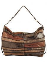 Sac Porte Epaule Jamin puech Marron bicolor AH11039