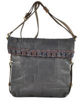 Sac � Main Jamin puech Gris patchwork AH11060