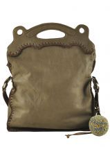 Sac � Main Jamin puech Vert cuir soft AH11065