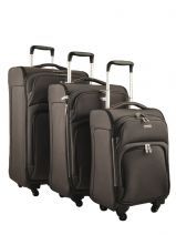Lot De 3 Valises 4 Roues Etrier Gris e-light CT345LOT