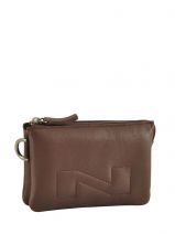 Porte Monnaie Nathan baume Marron profil soft 460302N