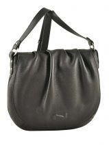 Sac Bandouli�re Nathan baume Noir grained g11-22