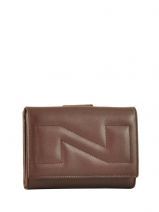 Porte Monnaie Nathan baume Marron profil soft 460414N