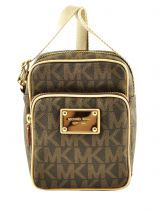 Sac Bandouli�re Michael kors Marron mk logo F1MTTM1B
