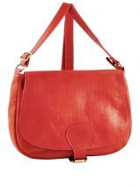 Sac Bandouli�re Petits prix cuir Rouge sauvage 1011