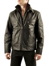 Blouson Homme Leatherfield Noir basic and sport Jake