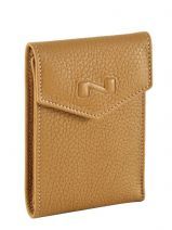 Porte Cartes Nathan baume Marron original n 0000225N