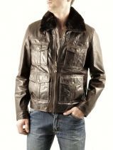 Blouson Homme Redskins Marron authentique REAGAN BUFF