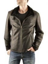 Blouson Giorgio Noir double face LEBRON