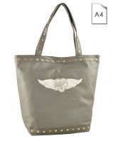 Sac Porte Epaule A4 Le temps des cerises Gris hermosa LTC263G