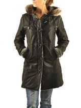 Blouson Femme Leatherfield Noir coat 00023