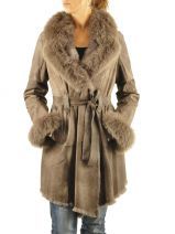 Manteau Femme Intuition Grijs furs AL60149