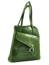 Sac A Dos Petits prix cuir Vert collet - 00000013
