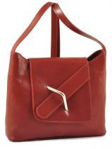 Sac Bandouli�re Petits prix cuir Rouge collet 00015B