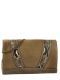 Pochette Ceremonie Sac De Soiree Abaco Marron python BELPY